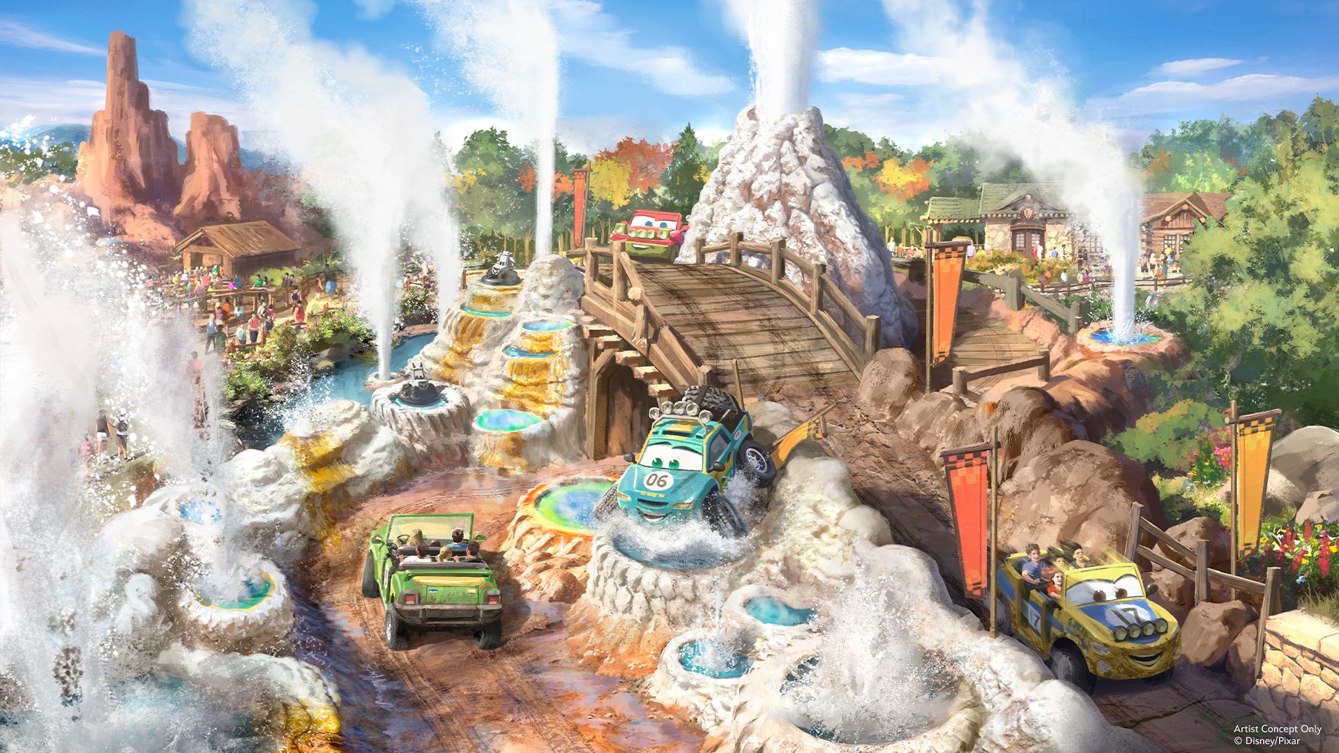 Disney Reveals New ‘Cars’ Attractions and Details on Magic Kingdom’s Piston Peak Expansion