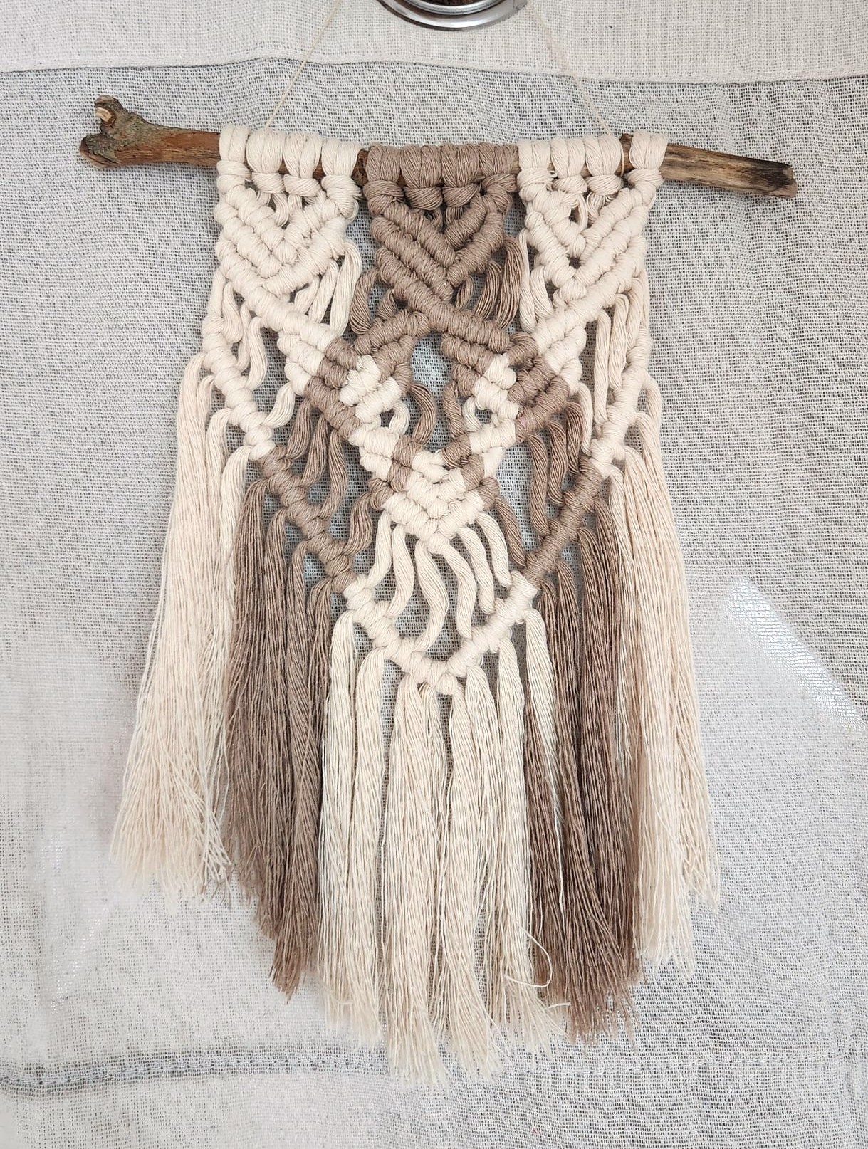PETIT MACRAME BEIGE ET MARRON