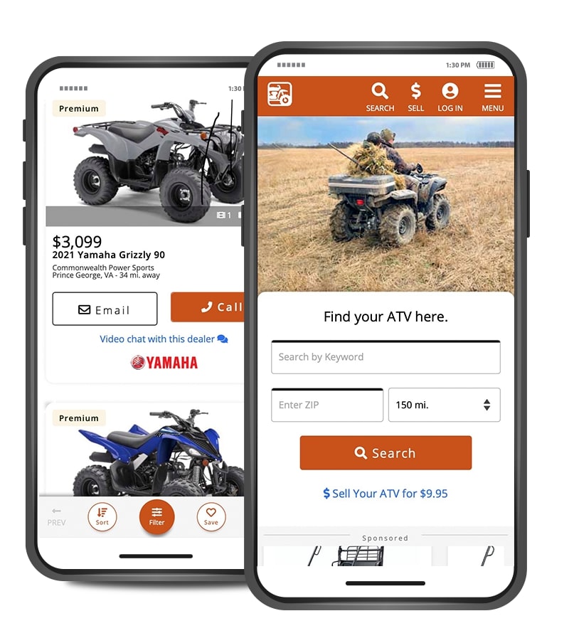 ATV Trader website for purchasing used models