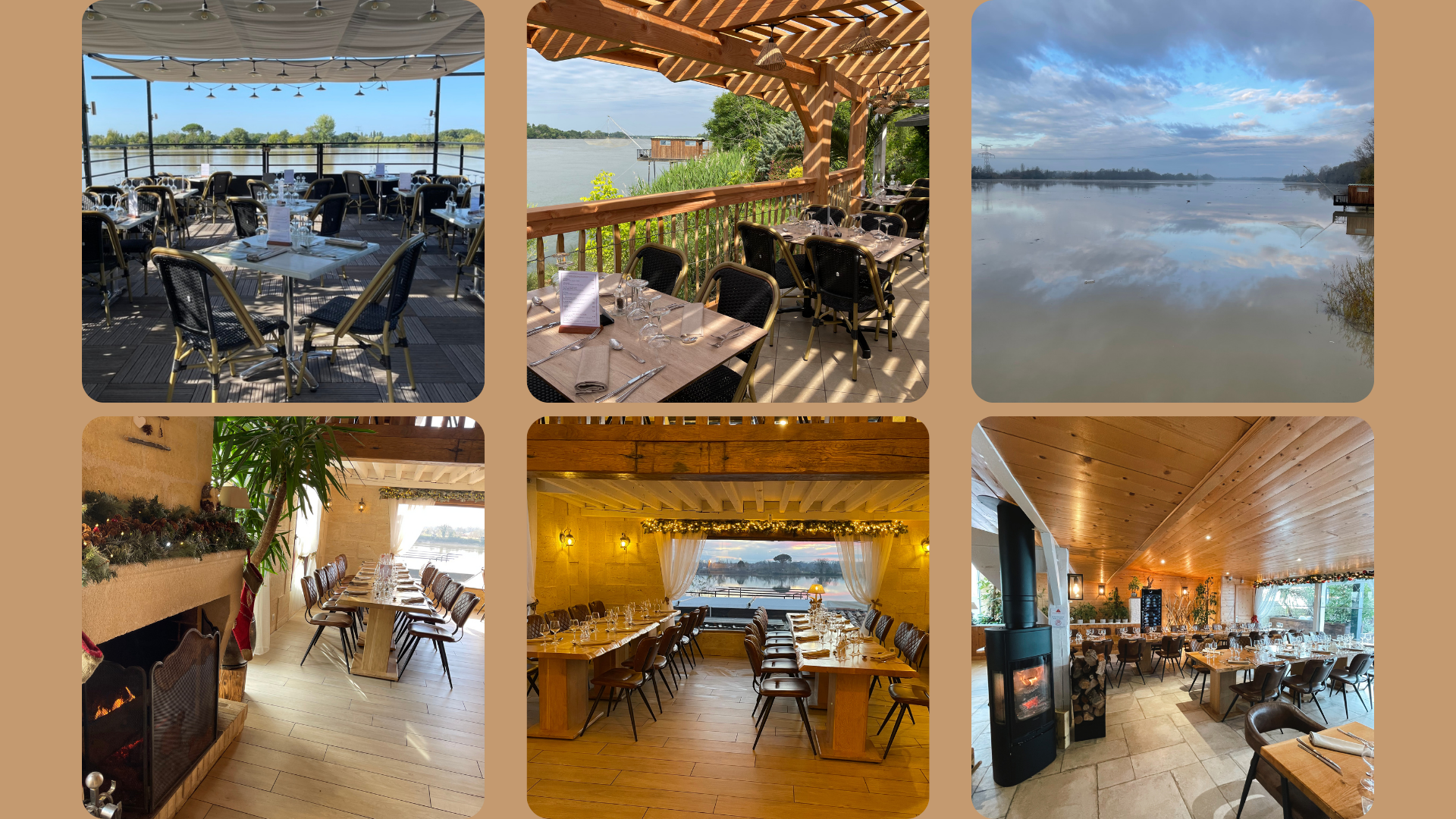 Vue sur la Garonne depuis le restaurant