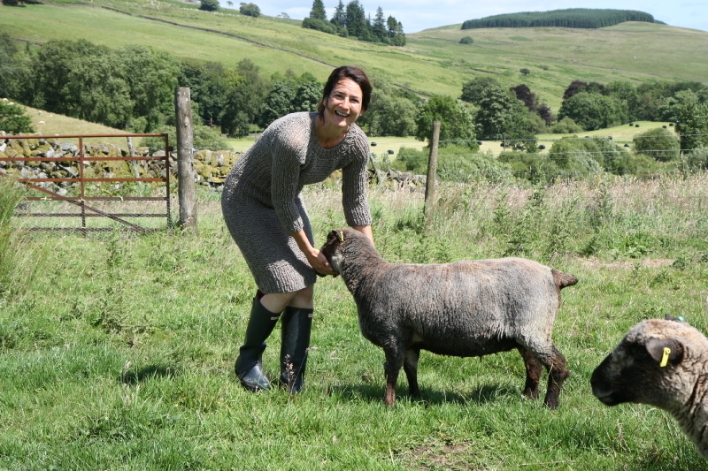 Nicole and sheep