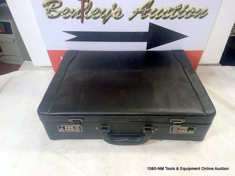 Black briefcase