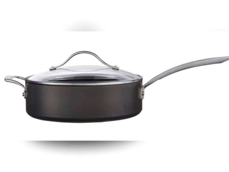 Frypan, 2 & 3 qt covered saucepan, 5 qt covered saute pan, 4 qt covered saucepot, 8 qt covered . Kirkland Signature 12 Piece Hard Anodized Cookware Set 124 99 Quarter Price