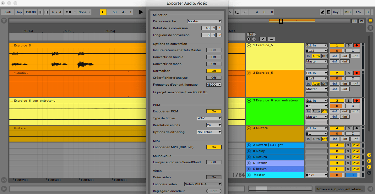Finaliser votre projet Live