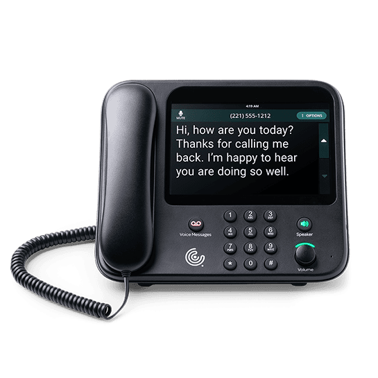 CaptionCall captioned telephone