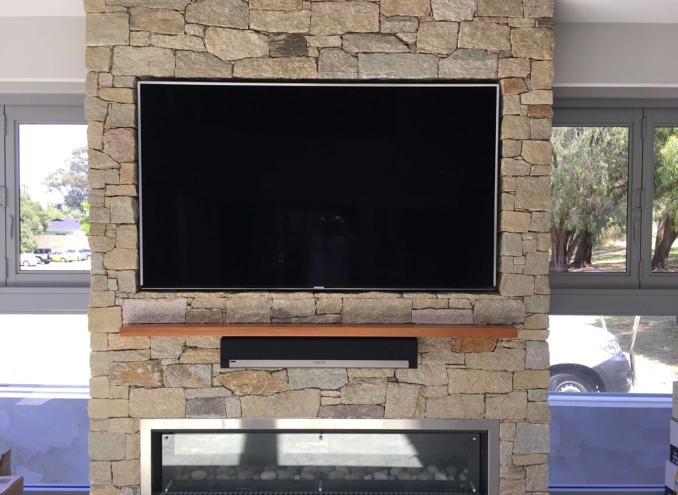 Inset TV with Soundbar