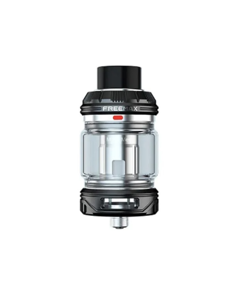 Freemax Vape Atomizer Tank with a Glass Reservoir and Black Metal Accents - Australia E-cigarette Store