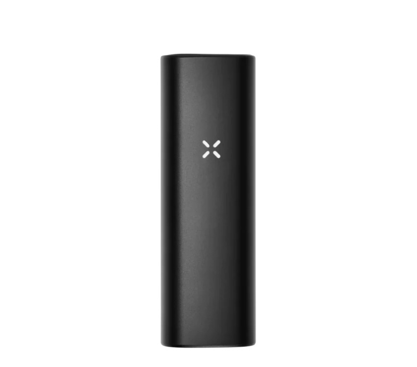 Black cylindrical handheld device with a small white X logo on the front (product shot).