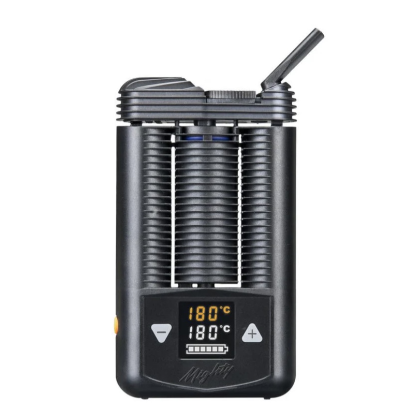 Digital temperature-controlled micro torch for soldering, with flame lever and 180°C display on a black body