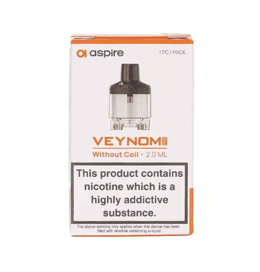 Veynom Vape Packaging with Nicotine Warning Label and 20 Ml Size on the Front - Australia E-cigarette Store