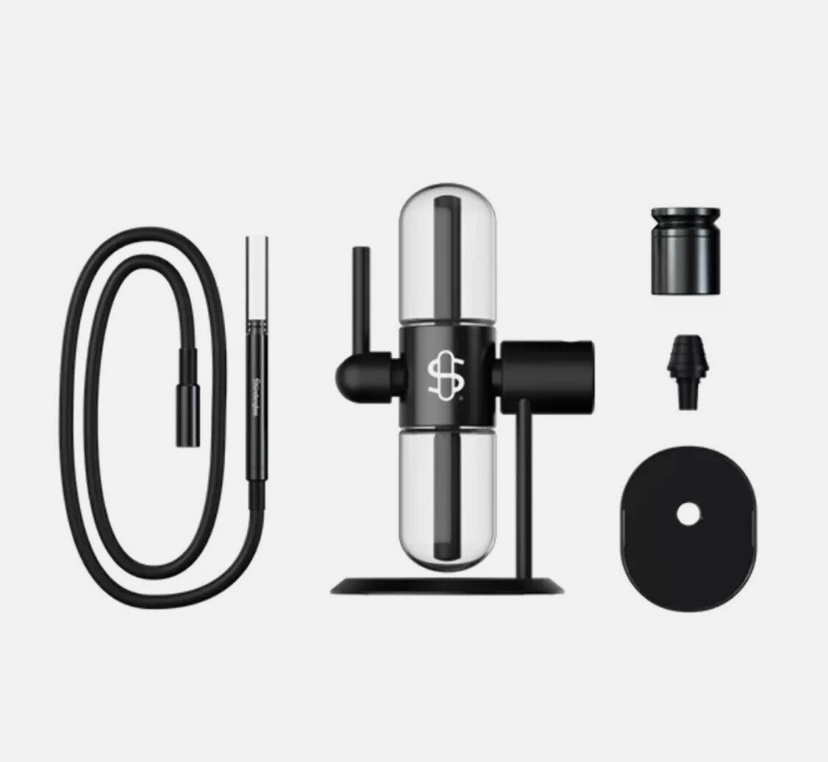 Modular Gadget with a Double Glass Chamber on a Stand and Several Accessories hose Tools Discs - Australia E-cigarette Store