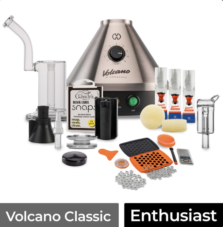 Volcano Classicenthusiast Vaporizer Kit with Bags Grinder Filling Chamber Screens and Cleaning Accessories - Australia E-cigarette Store