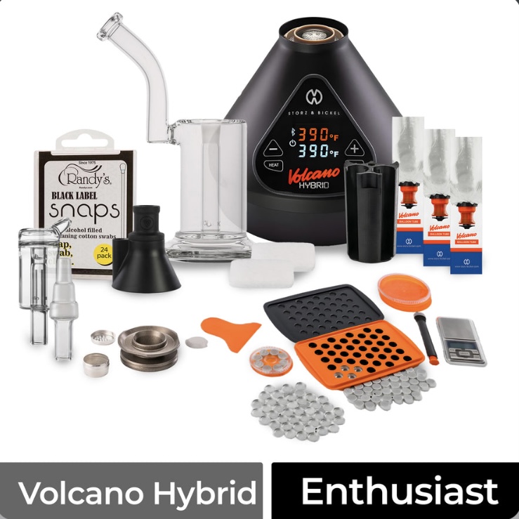 Volcano Hybrid Vaporizer with a Full Accessory Kit Bags Mouthpiece Grinder Screens and Miscellaneous Parts Showcase the Bundle - Australia E-cigarette Store