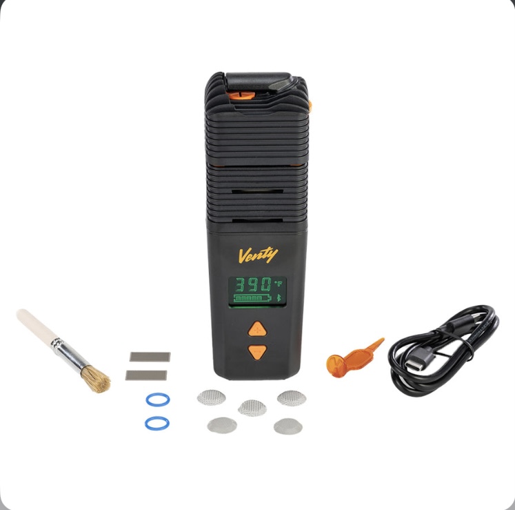 Handheld Wood Moisture Meter with Orange Buttons and Green Lcd Display Surrounded by Test Pins O-rings a Brush Probe Tips and Usb Cable - Australia E-cigarette Store