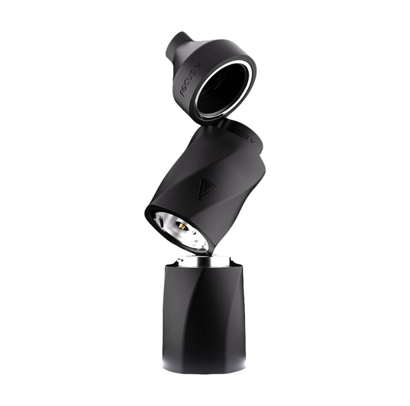 Adjustable Black Swivel Light with a Base Mount Angled to Shine Forward - Australia E-cigarette Store