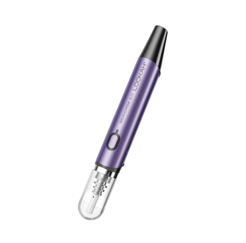 Purple Handheld Cosmetic Pen with a Black Cap and Clear Detachable Tip Shown on a White Background - Australia E-cigarette Store