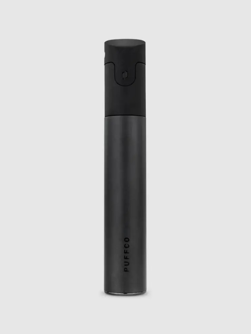 Black Puffco Vape Pen Standing Upright with a Removable Cap at the Top - Australia E-cigarette Store