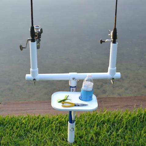 At only two pounds, this portable camping chair is tiny but mighty. AugRod Deluxe Beach Bank and Surf Fishing Rod Holder