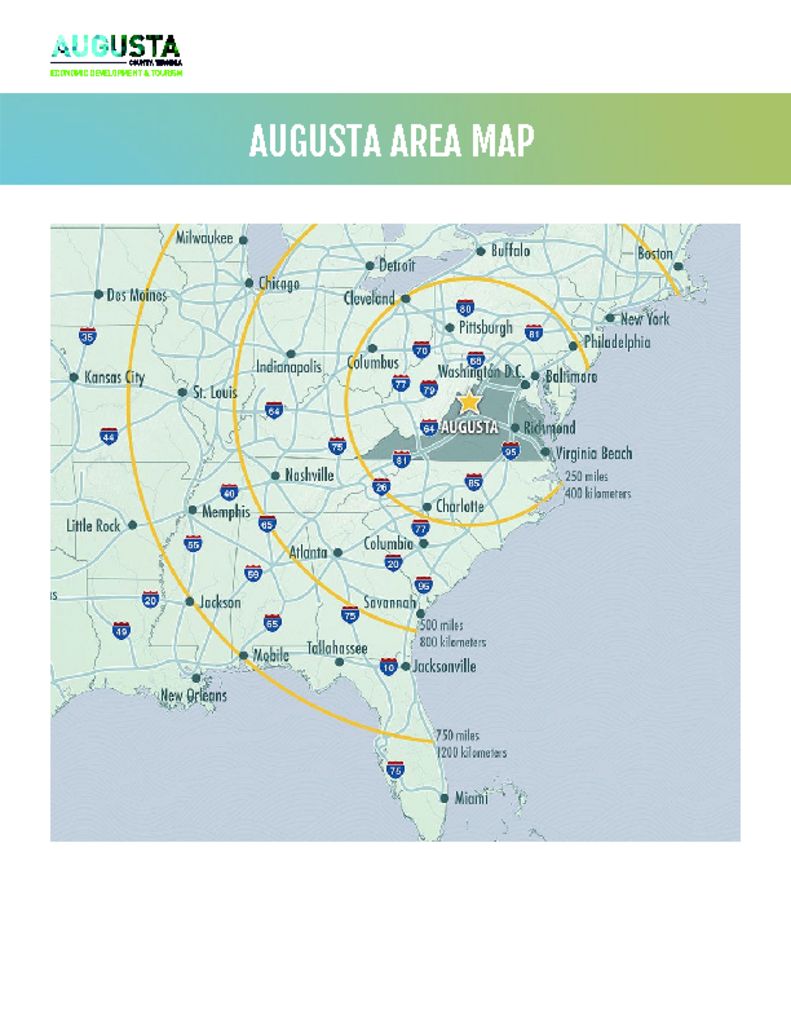 Area Map Augusta County Economic Development Area Map Pdf 