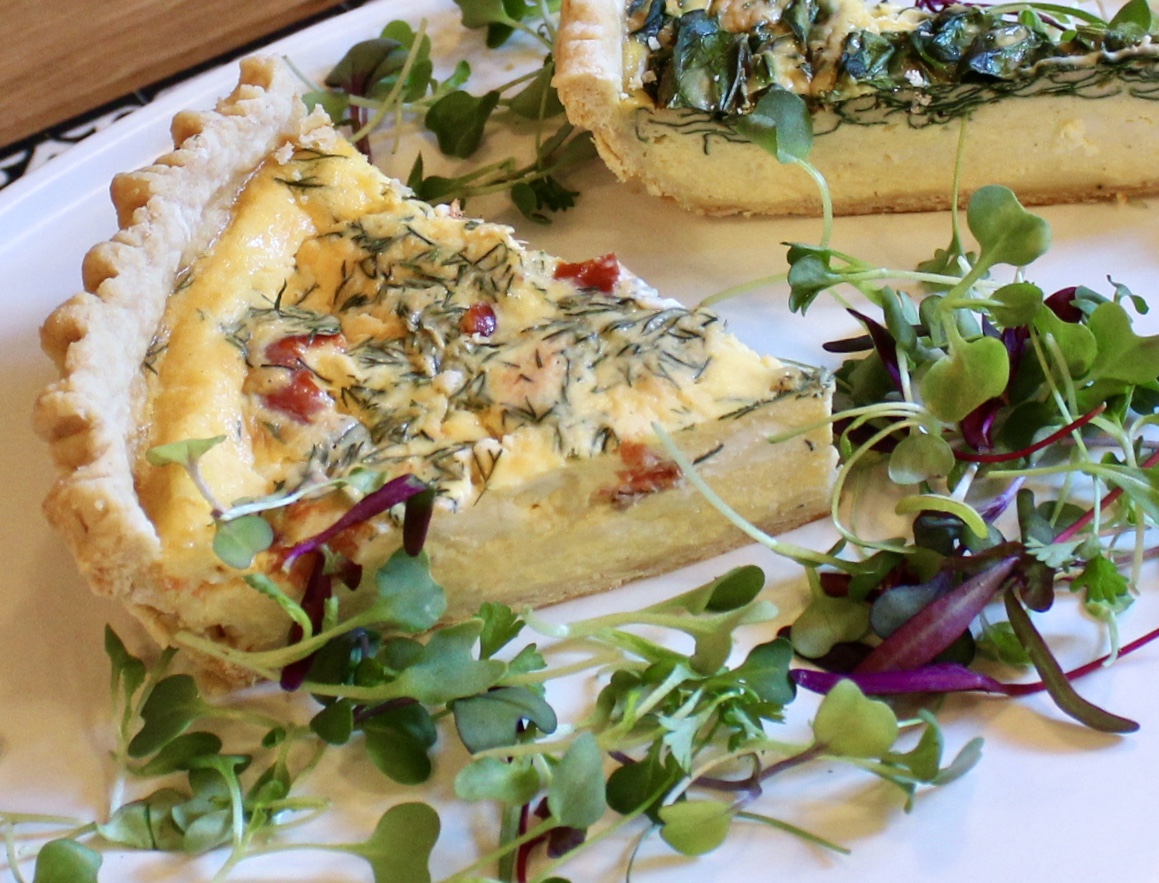 smoked salmon quiche