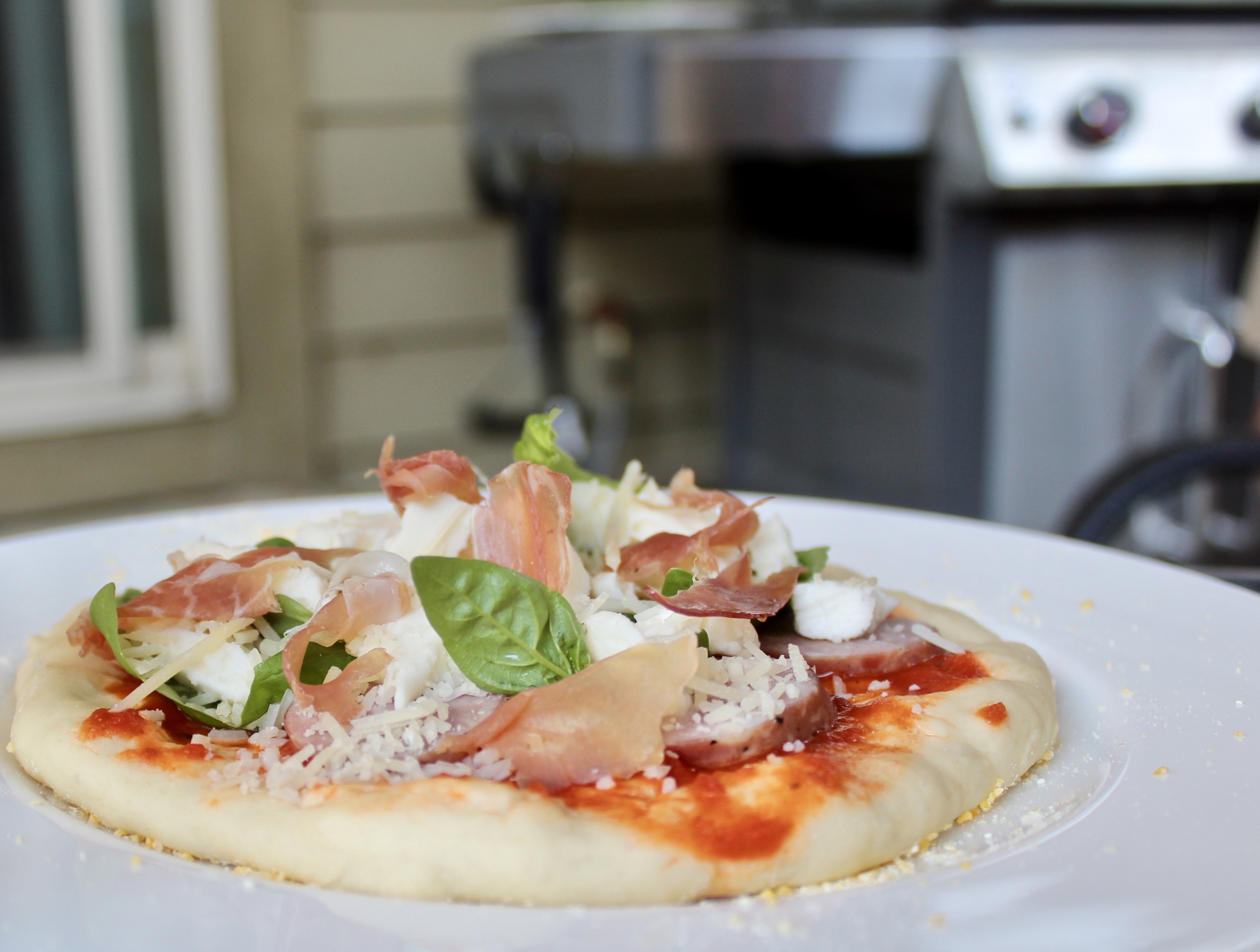 grilled pizza
