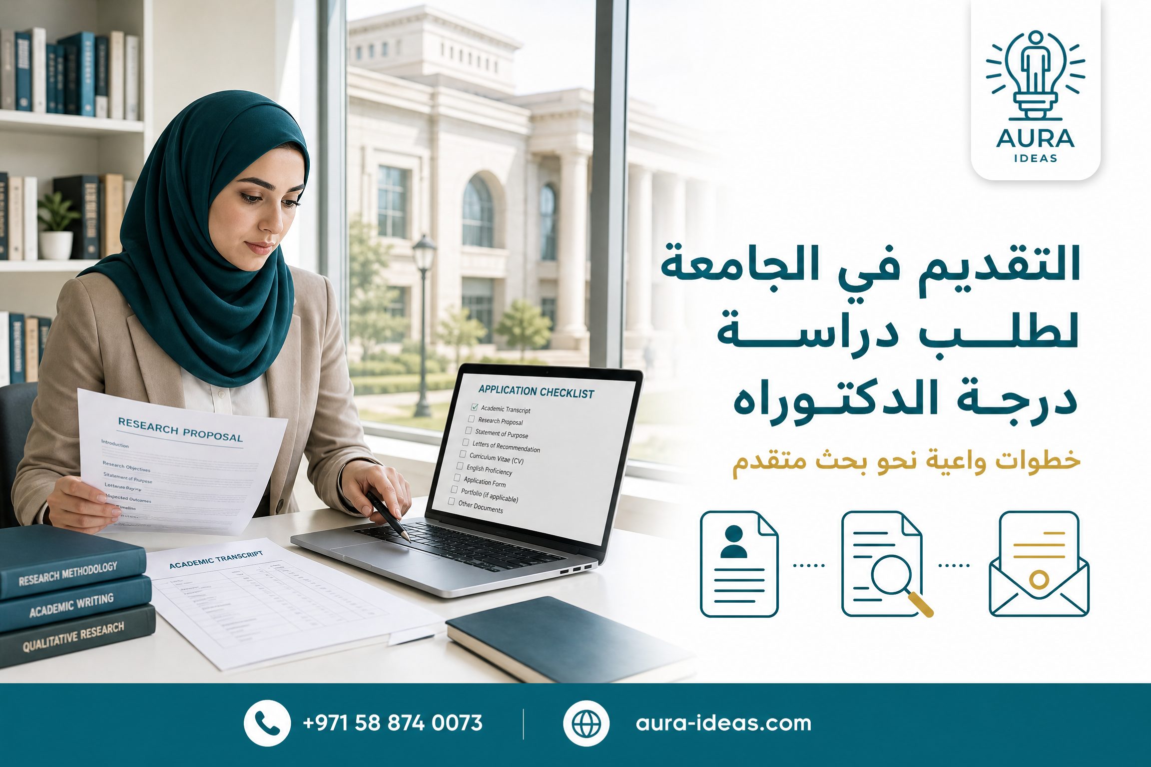 التقديم في الجامعة لطلب دراسة درجة الدكتوراه | أورا للأفكار