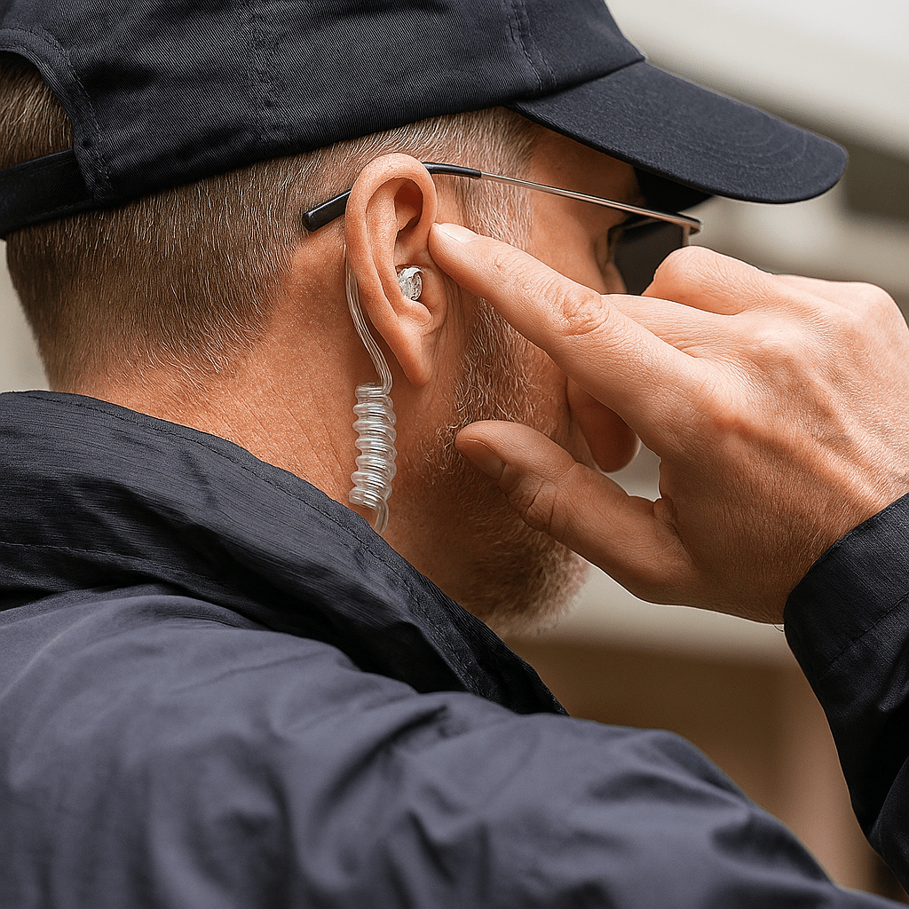 保全人員無線電通訊護濾音耳塞｜降噪不悶音｜維持警覺與通訊清晰