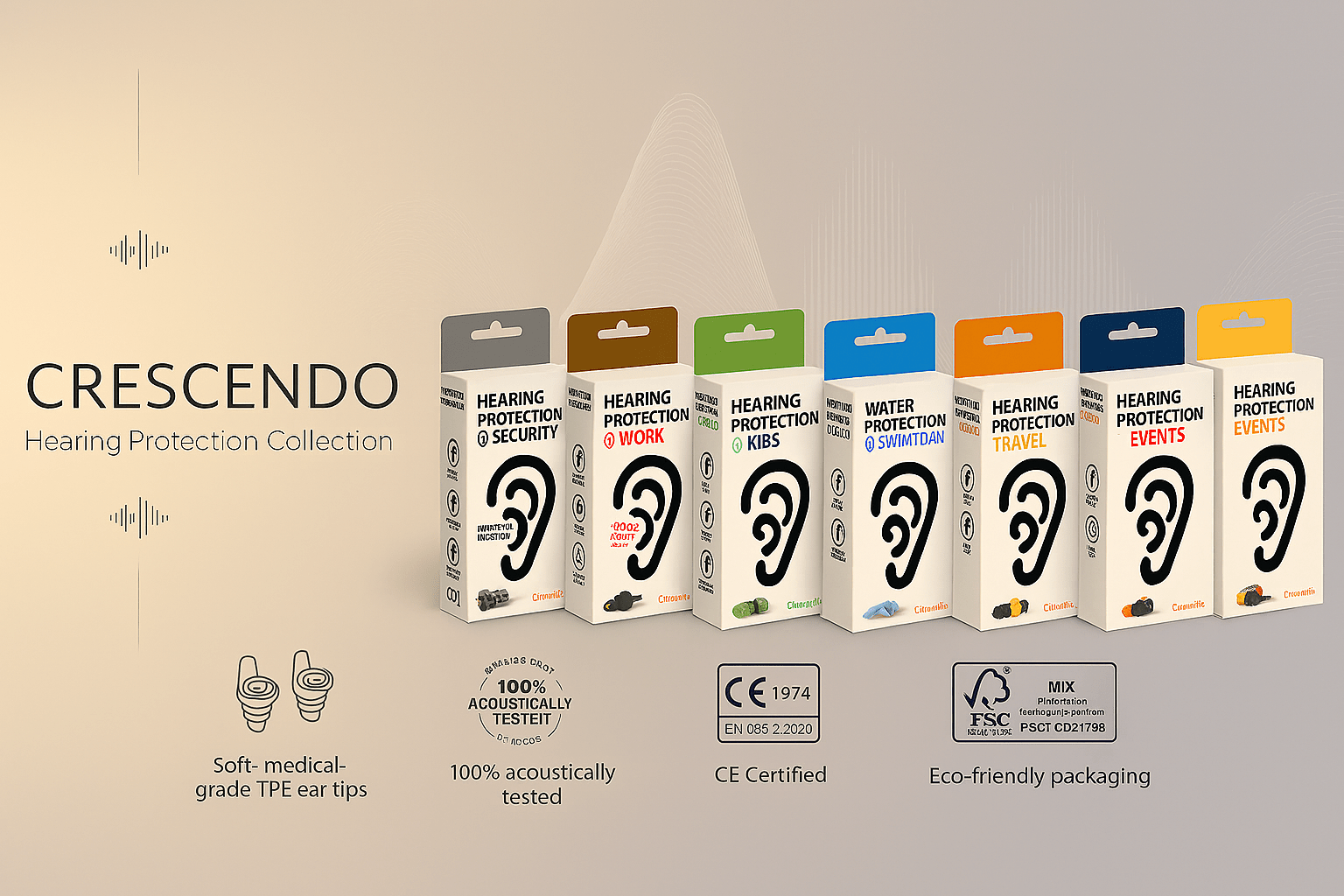Crescendo 濾音式耳塞帶來的日常安靜