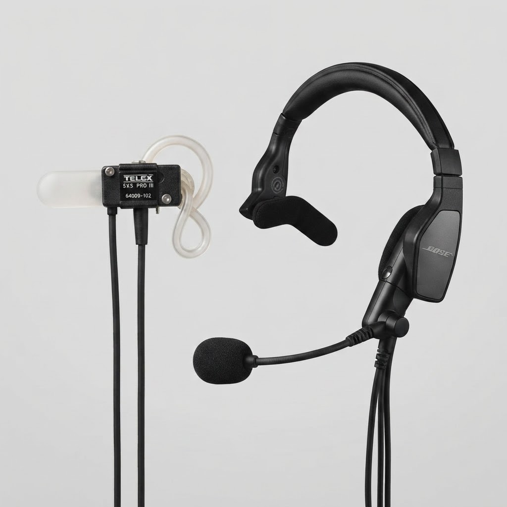 飛行員航空耳機客製耳模 相容 Telex 5X5 Pro III Bose ProFlight Series 2 AuralCodes 佳音聽力