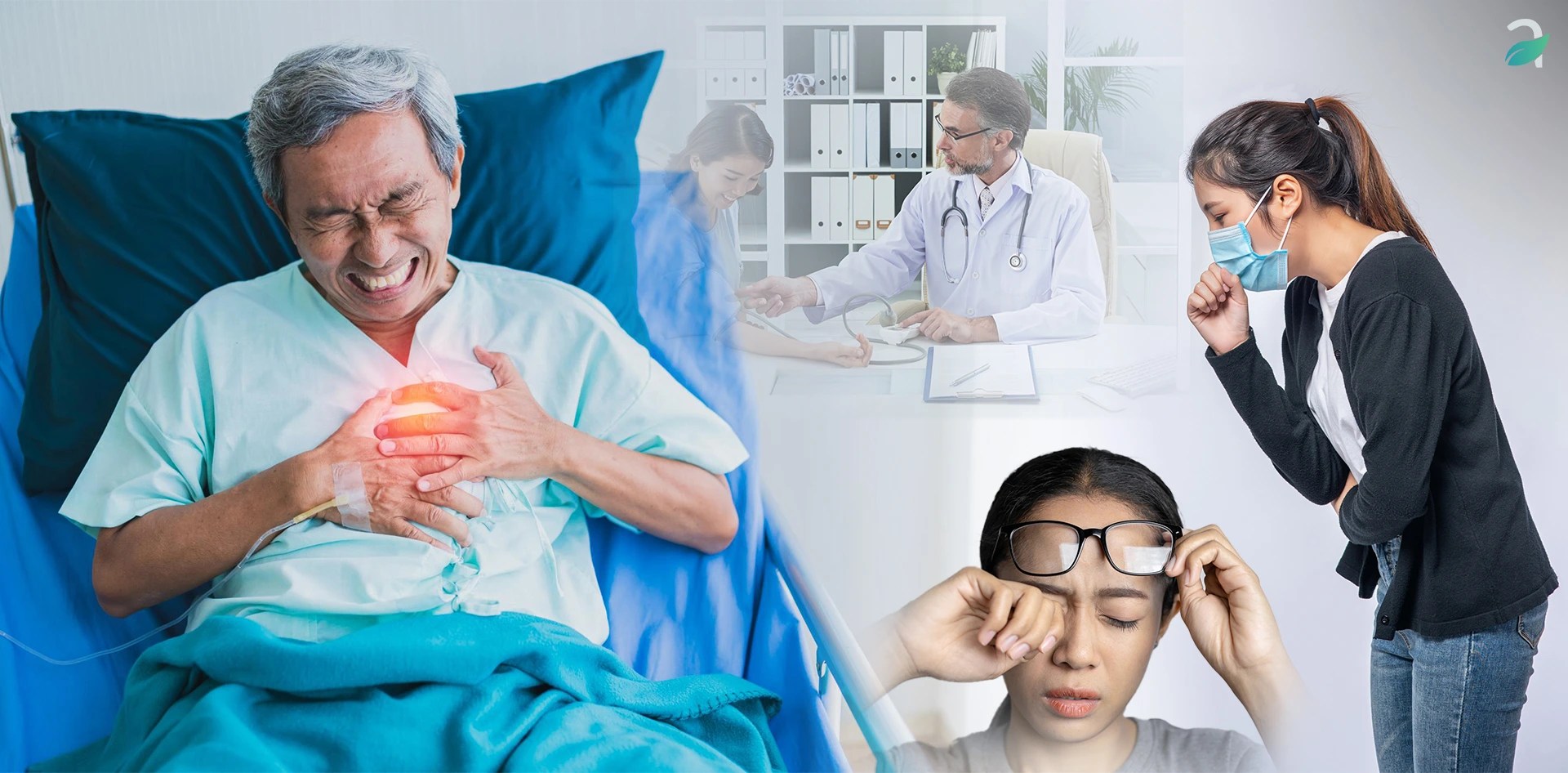 Health effects of poor indoor air quality including respiratory issues, eye irritation, and heart problems