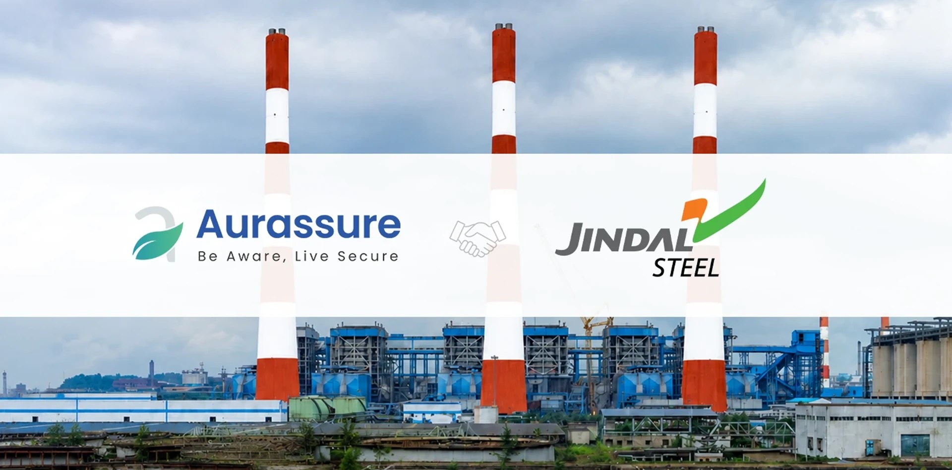Industrial air quality monitoring case study featuring Aurassure and Jindal Steel for fence-line environmental monitoring at a steel plant.