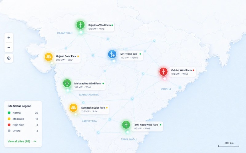 Environmental intelligence across renewable energy assets