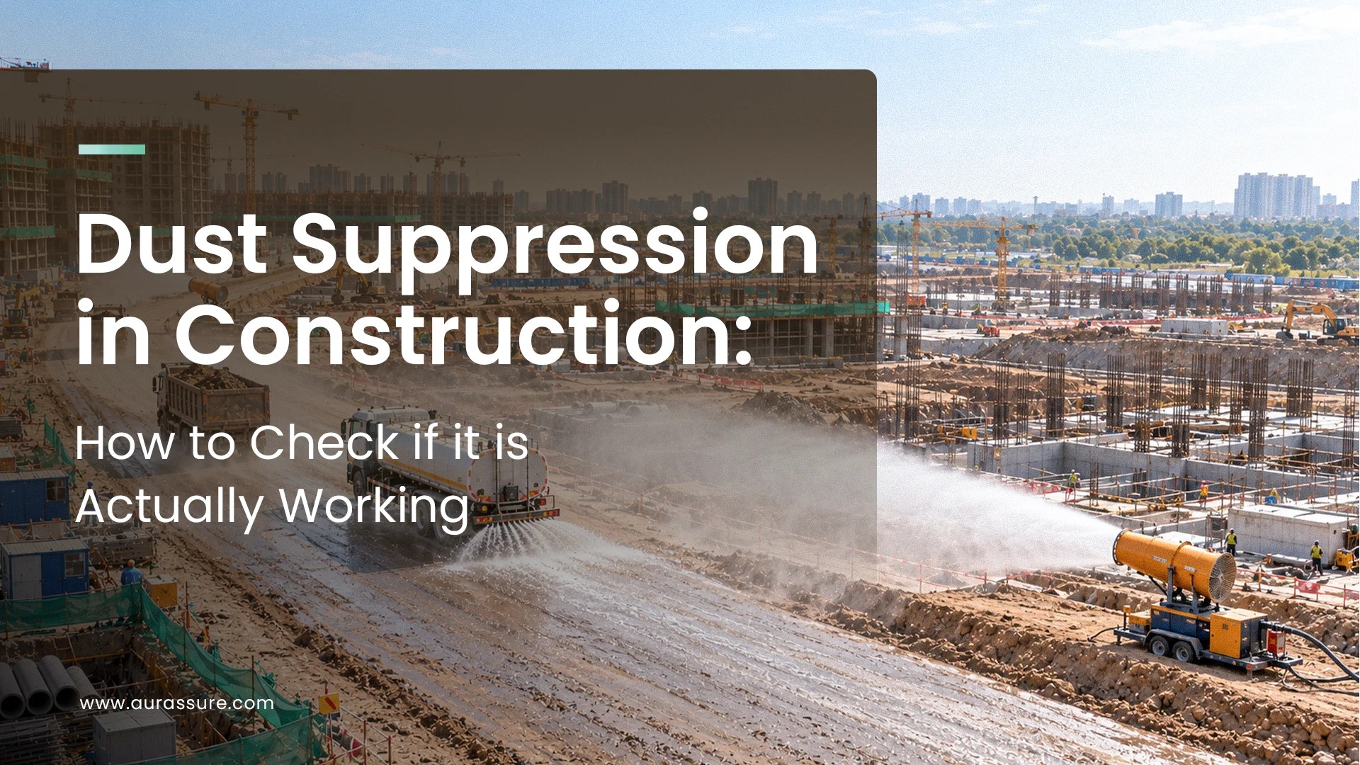 Dust Suppression in Construction: How to Check if it is Actually Working