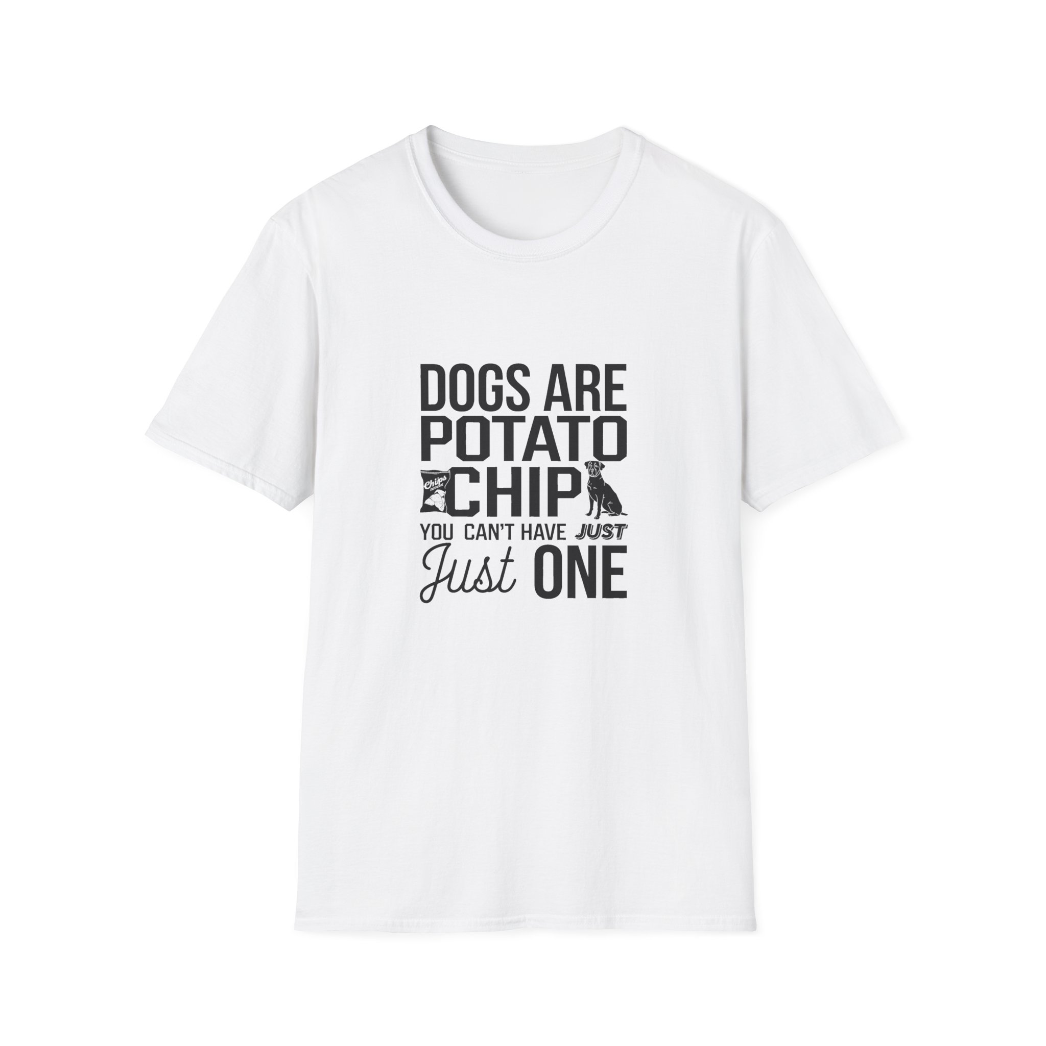 "Dogs Are Potato Chip You Can’t Have Just One" Cozy Crewneck T-Shirt