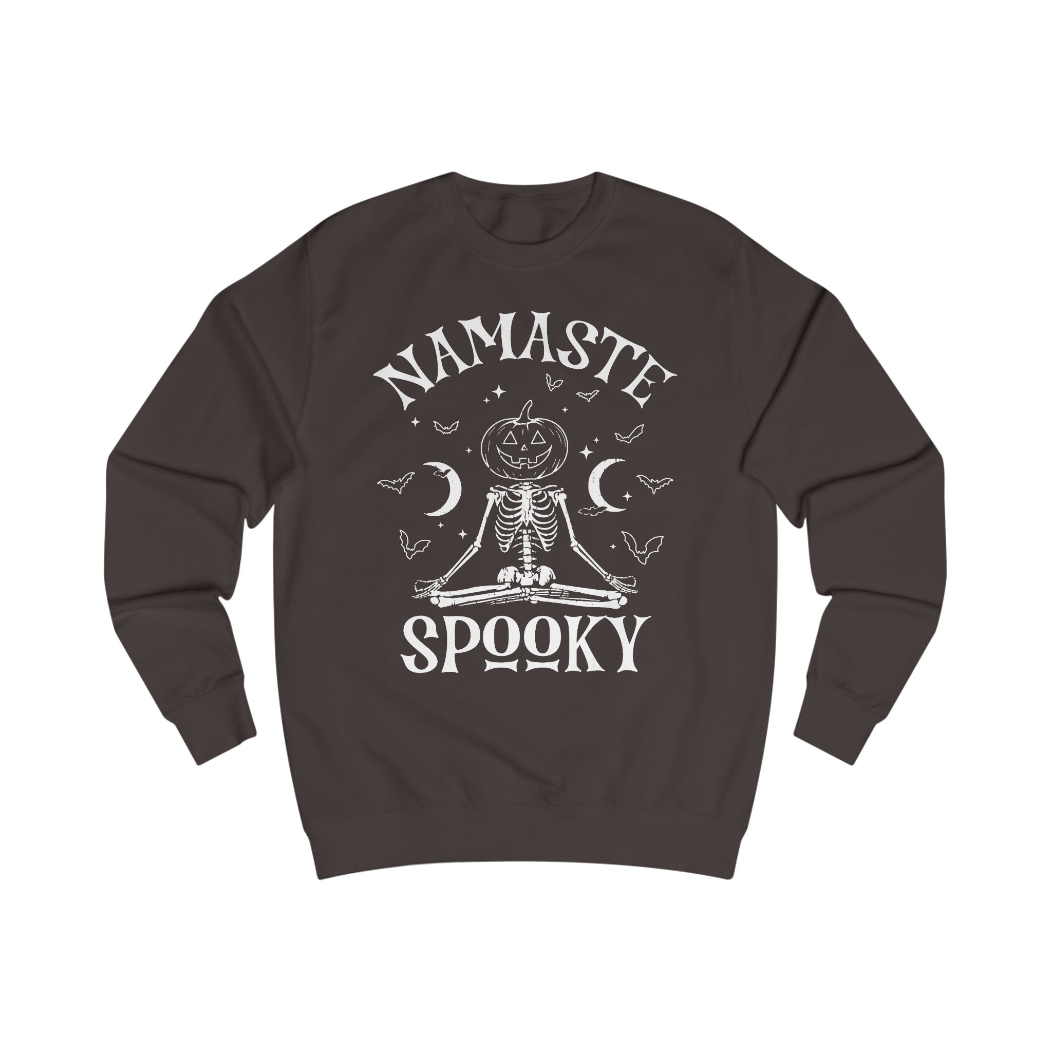 Namaste Spooky Sweatshirt — Halloween Yoga Skeleton Pullover