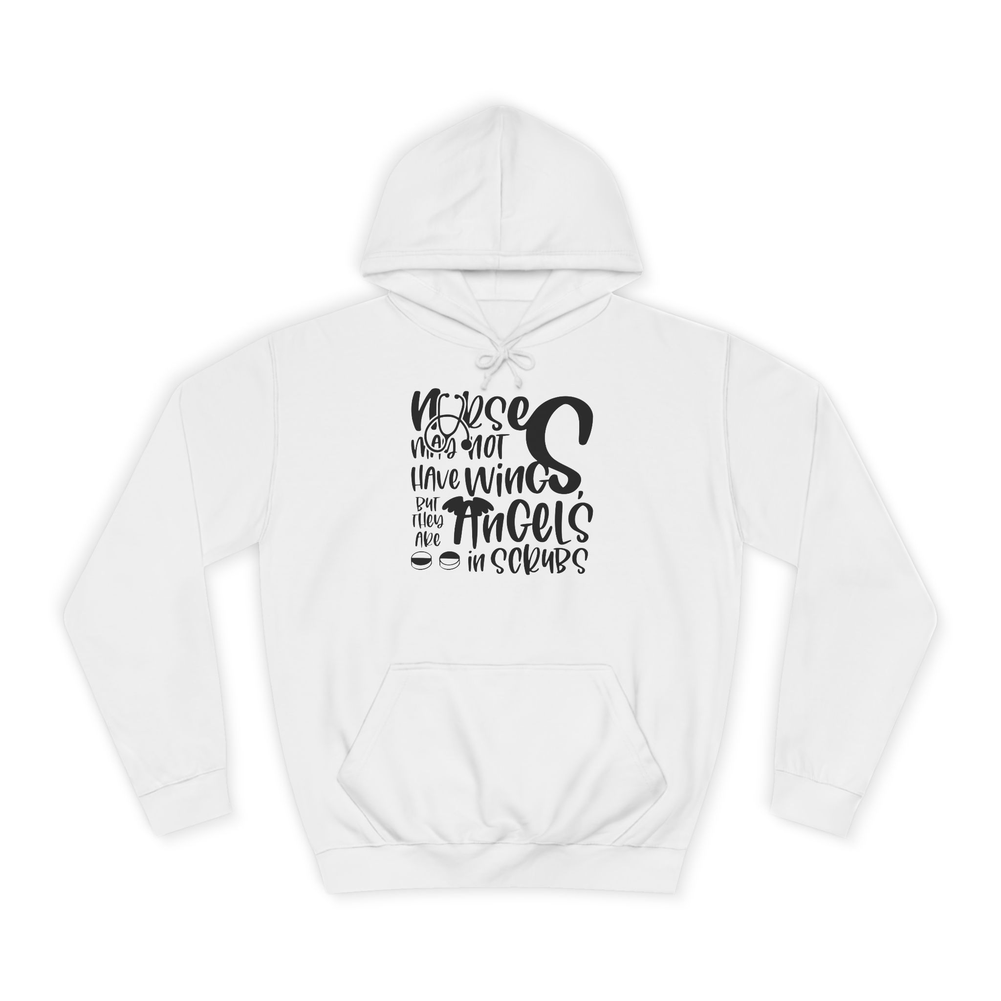 College Hoodie — ‘No One Looked So Good’ Handlettered Graphic Hoodie
