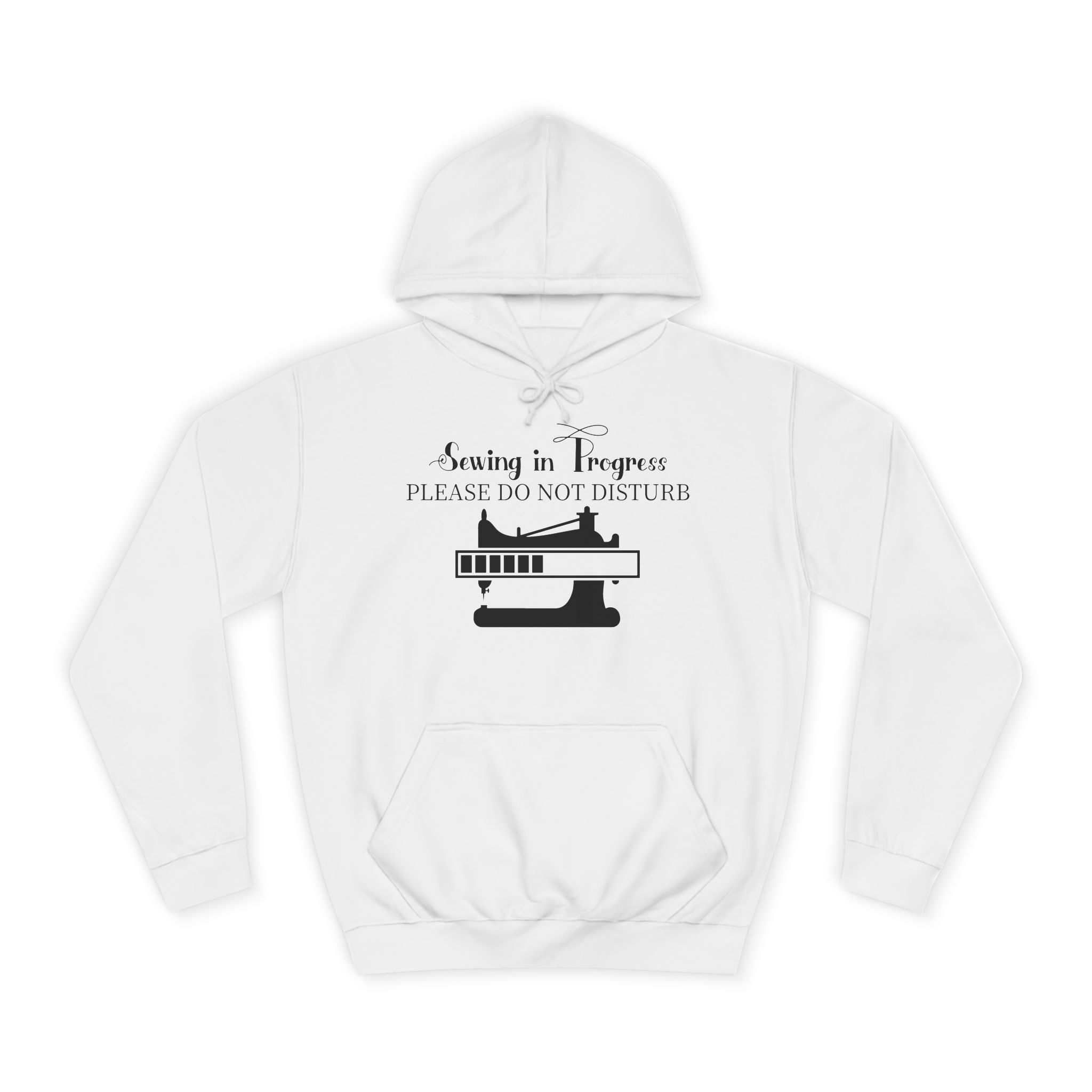 College Hoodie — 'Waiting in Prayer' Vintage Church Organ Graphic