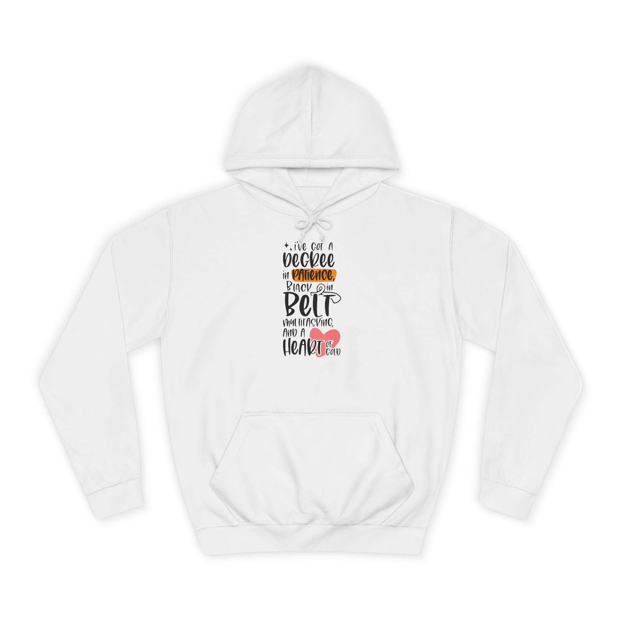 College Bell Crew Hoodie — Cute School Spirit Graphic Hoodie