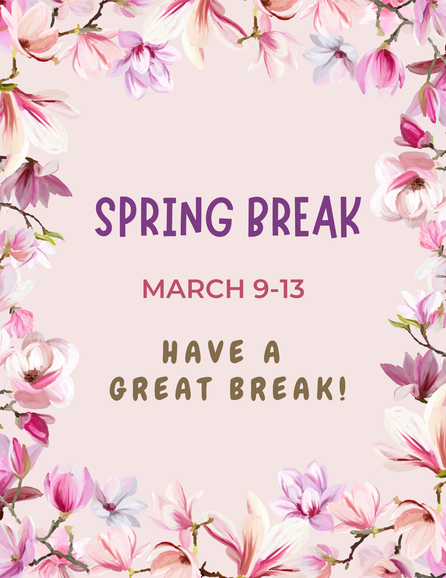 Spring Break 2026!
