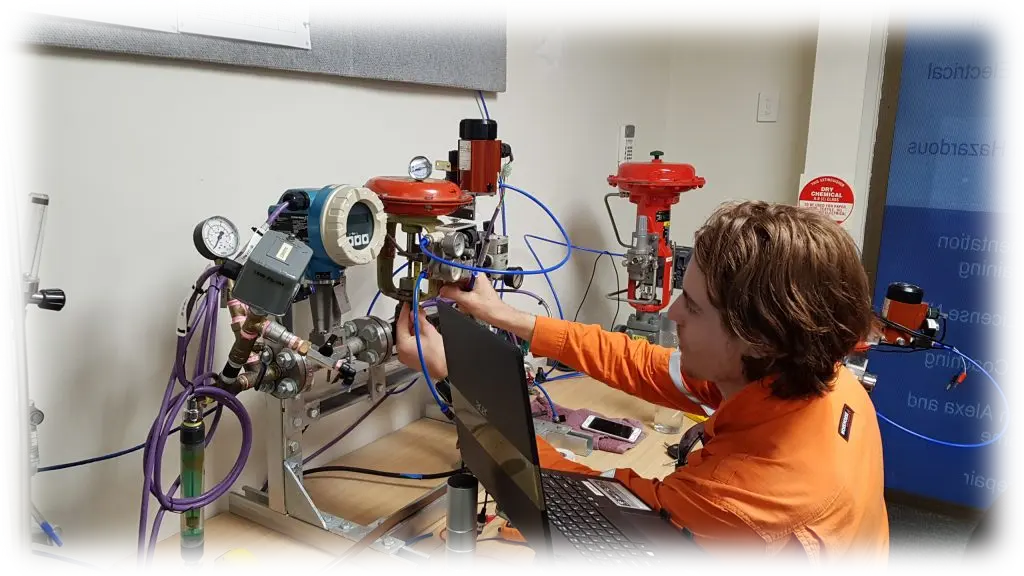 Certificate III in Instrumentation Student Practical Setup