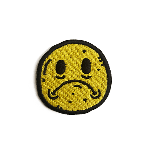 Sad Patch  |  2" Embroidered Sew on Patch
