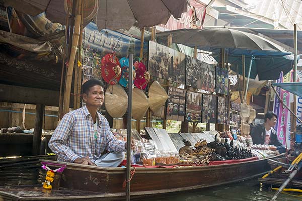Vendors selling their wares