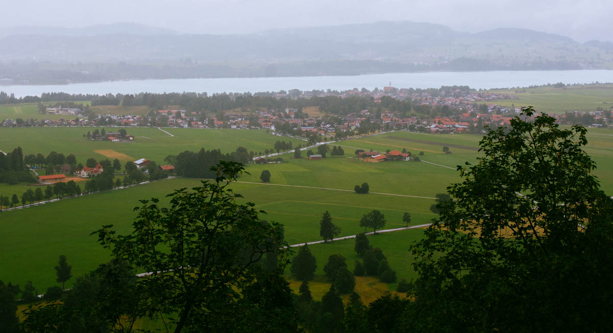 The view of Fussen from Neuschwanstein