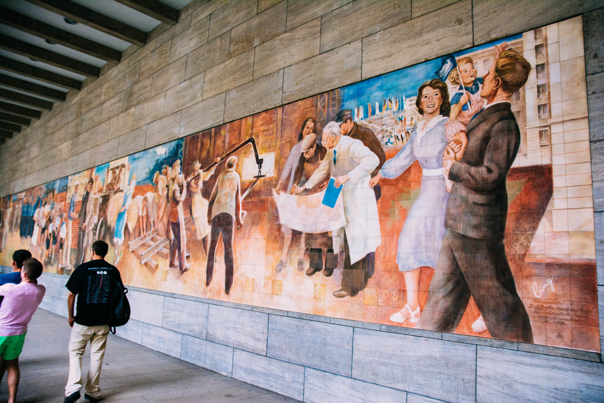 Communist Mural at Detlev Rohwedder House