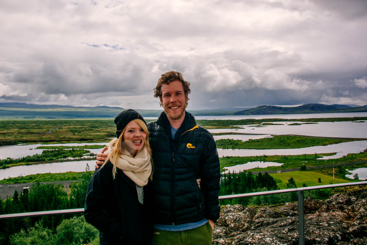 Nicole and I at Þingvellir