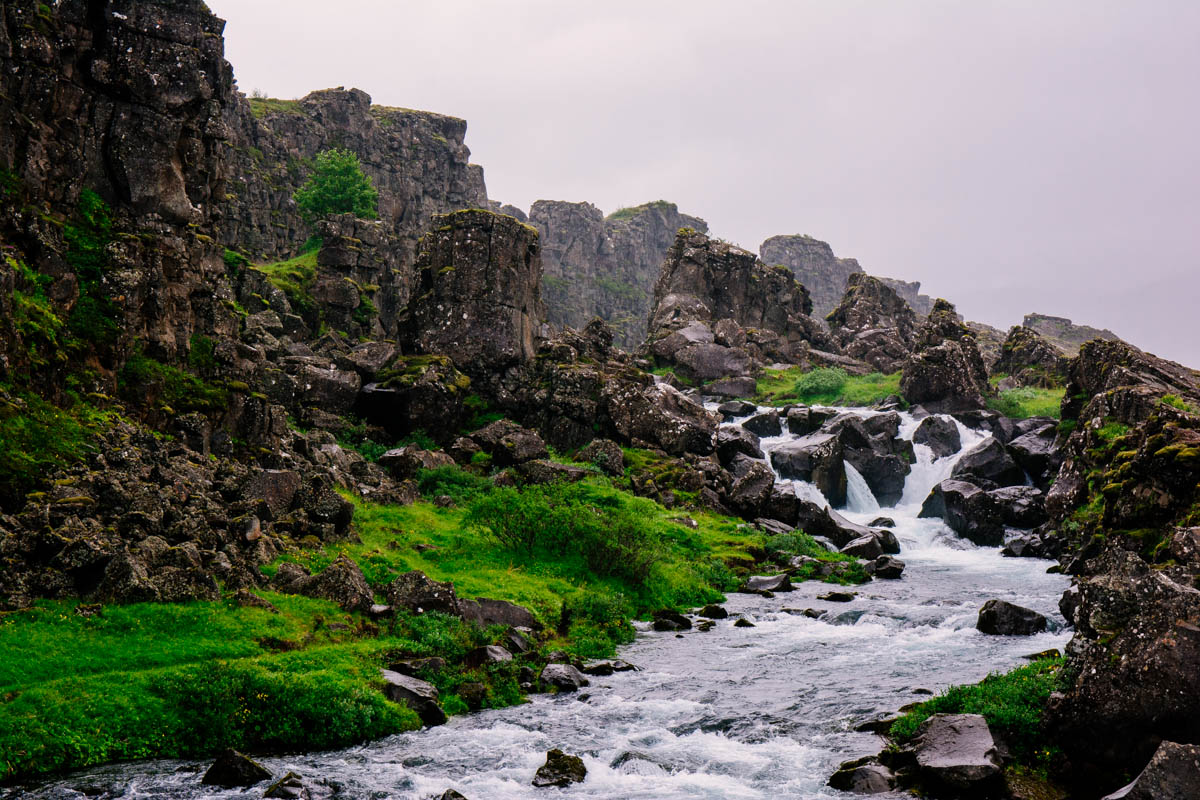 Öxarárfoss waterfall