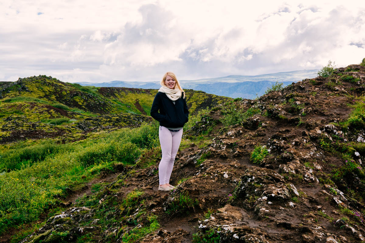 Nicole at Kerið