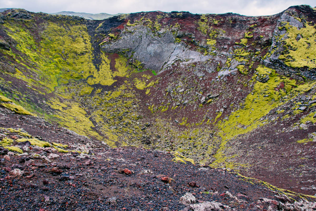 Volcanic crater