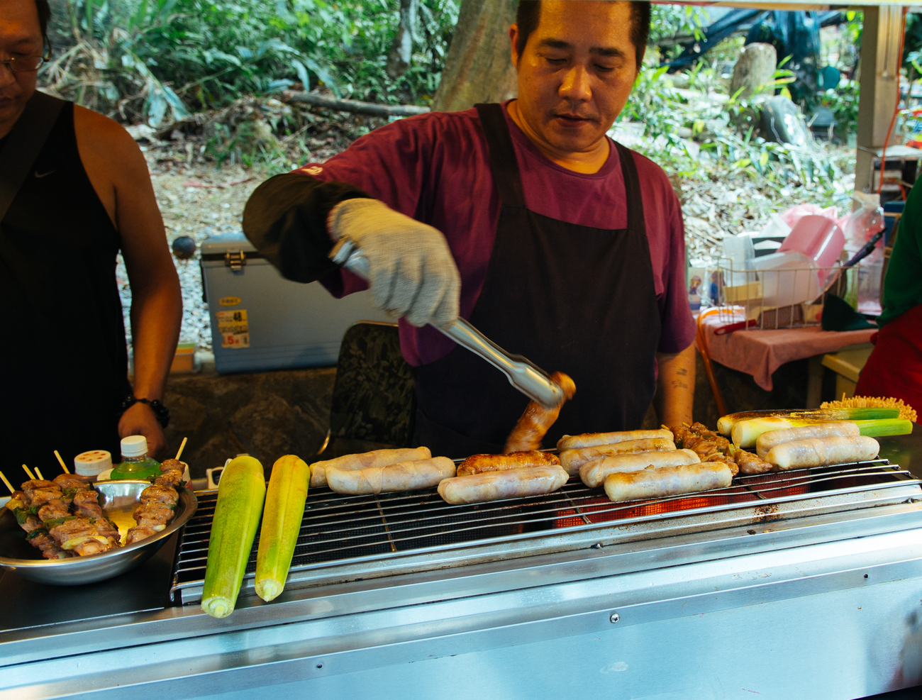 The cart where we bought chicken skewers