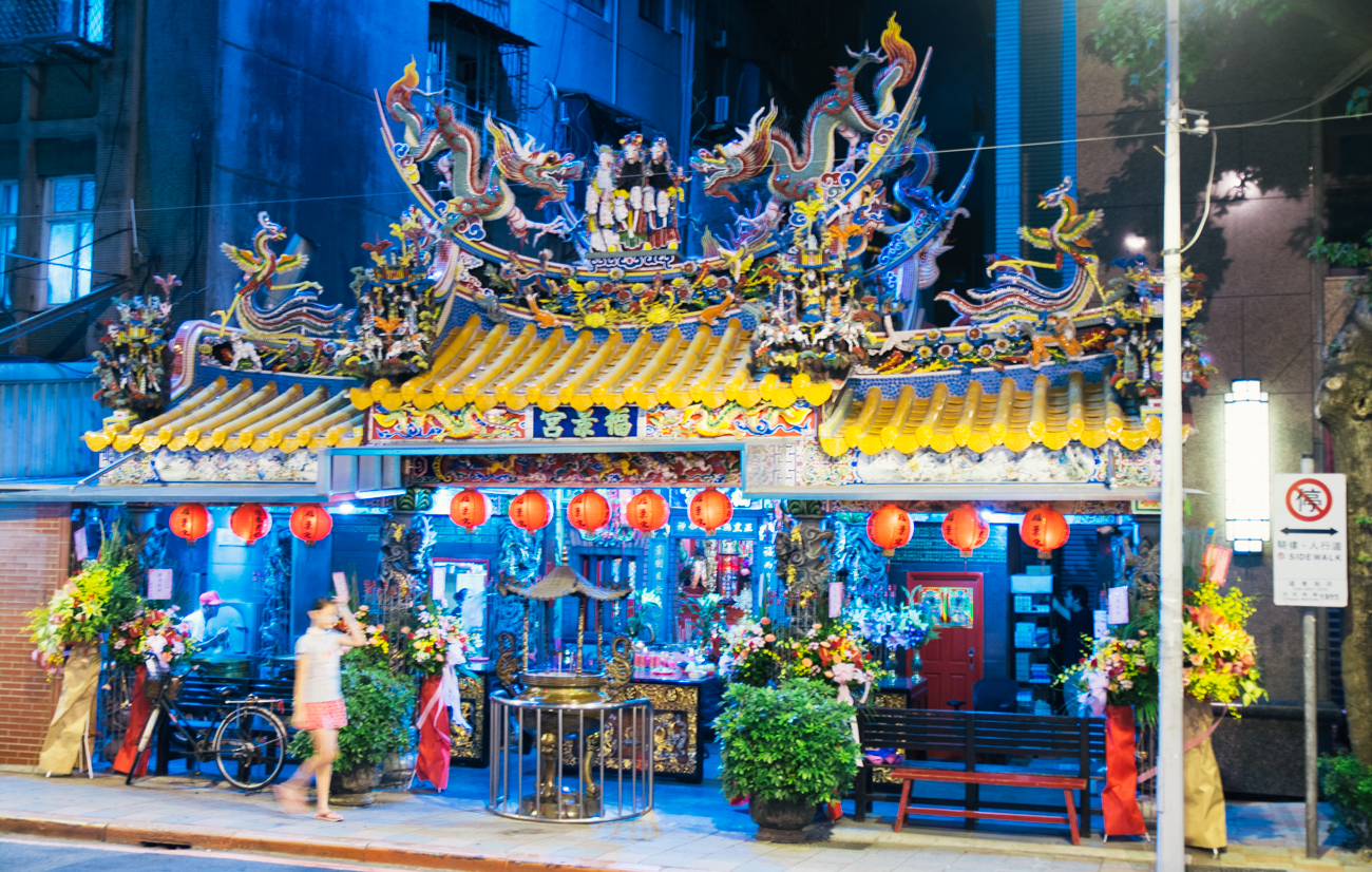A temple near the night market